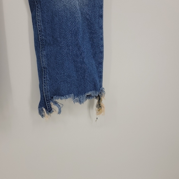 We The Free Womens Cropped Distressed 100% Cotton Jeans Size 24 - Picture 11 of 12